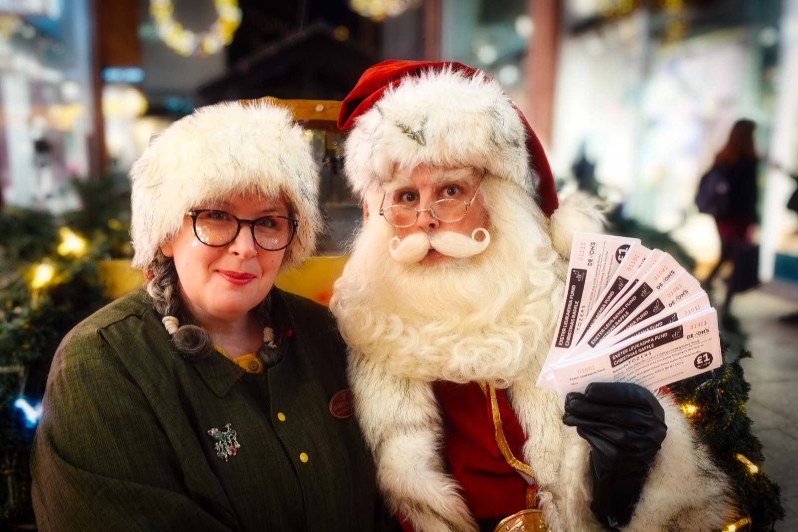 santa and elf